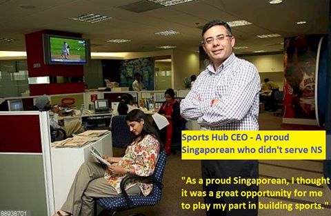 Sports Hub CEO: A proud S’porean who didn’t serve NS
