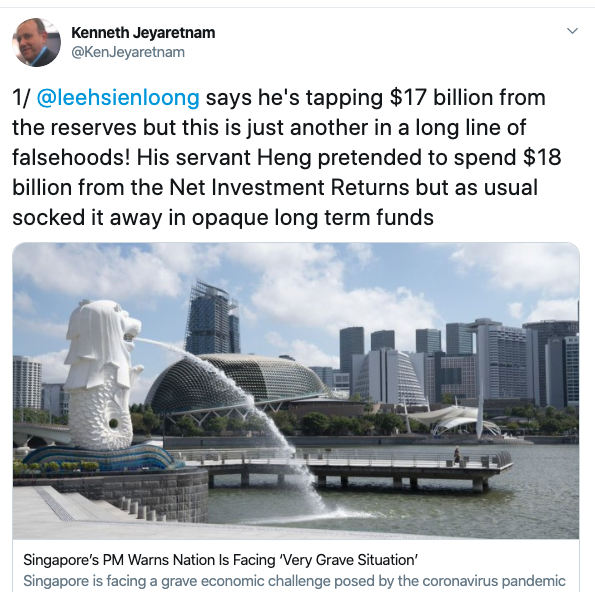 Heng Swee Keat’s Truly Terrifying Slip About Our Reserves