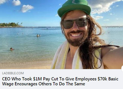 CEO who took drastic pay-cut