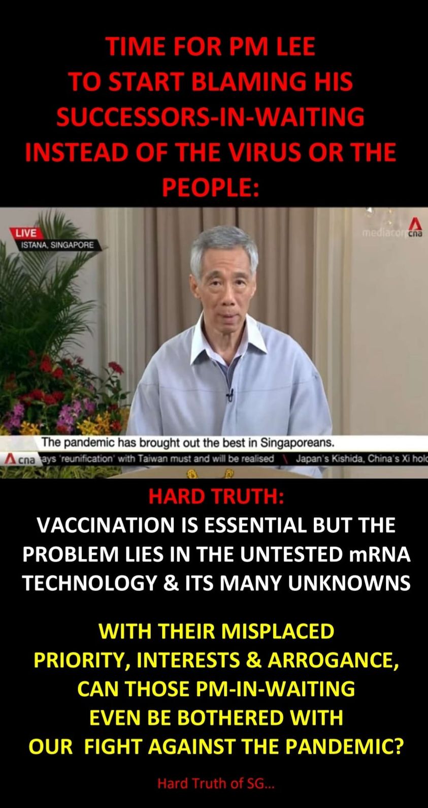 Time to stop blaming the virus or the people