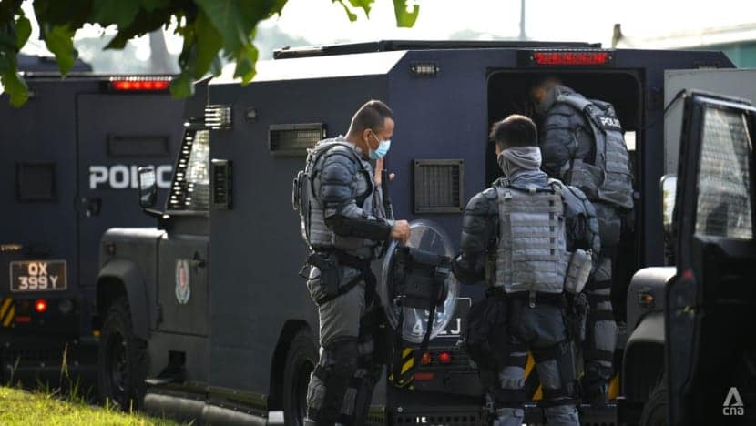 Riot police when there is no riot